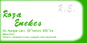 roza enekes business card